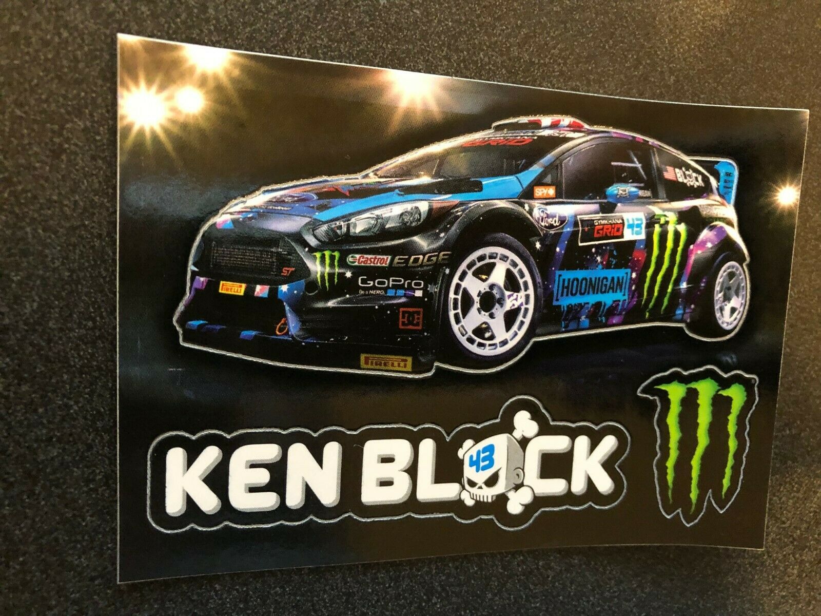 Ken Block Monster Energy 4" X 3" - Mini M-claw Glossy Decal Stickers Brand New