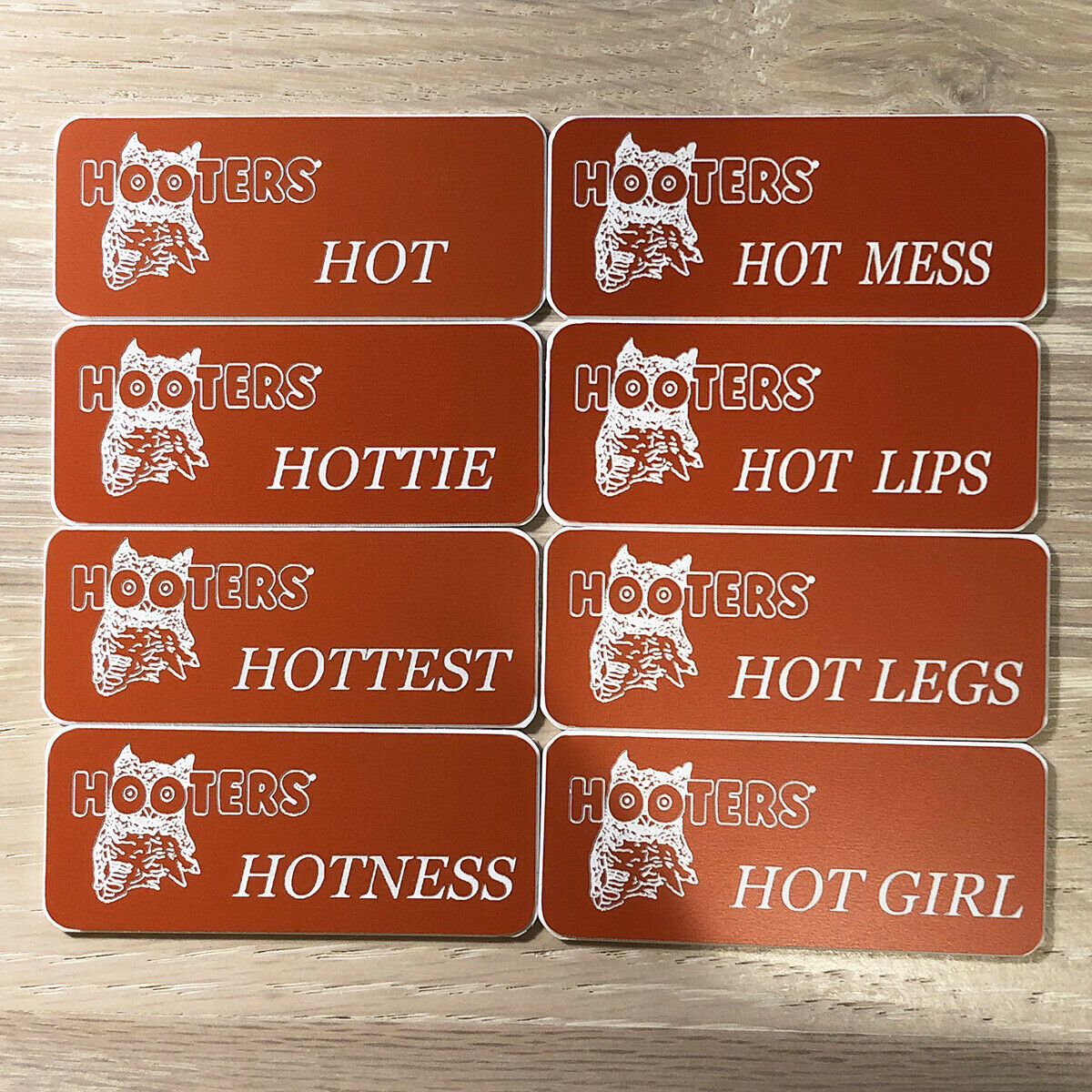 Hooters Name Tag Collectible Uniform Costume Dress Up Pick Hot Hottie Hotness