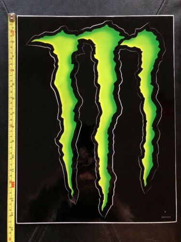 Monster Energy Logo Sticker Decal Sponsor Sheet Kit 14" By 10"
